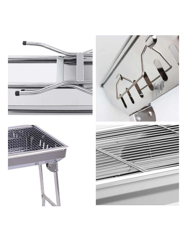 SOGA 105cm Stainless Steel Charcoal Skewer BBQ Grill image 5