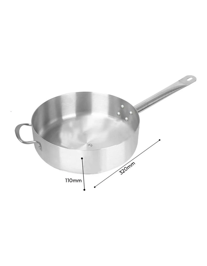 SOGA 32cm Stainless Steel Induction Saucepan with Lid image 5