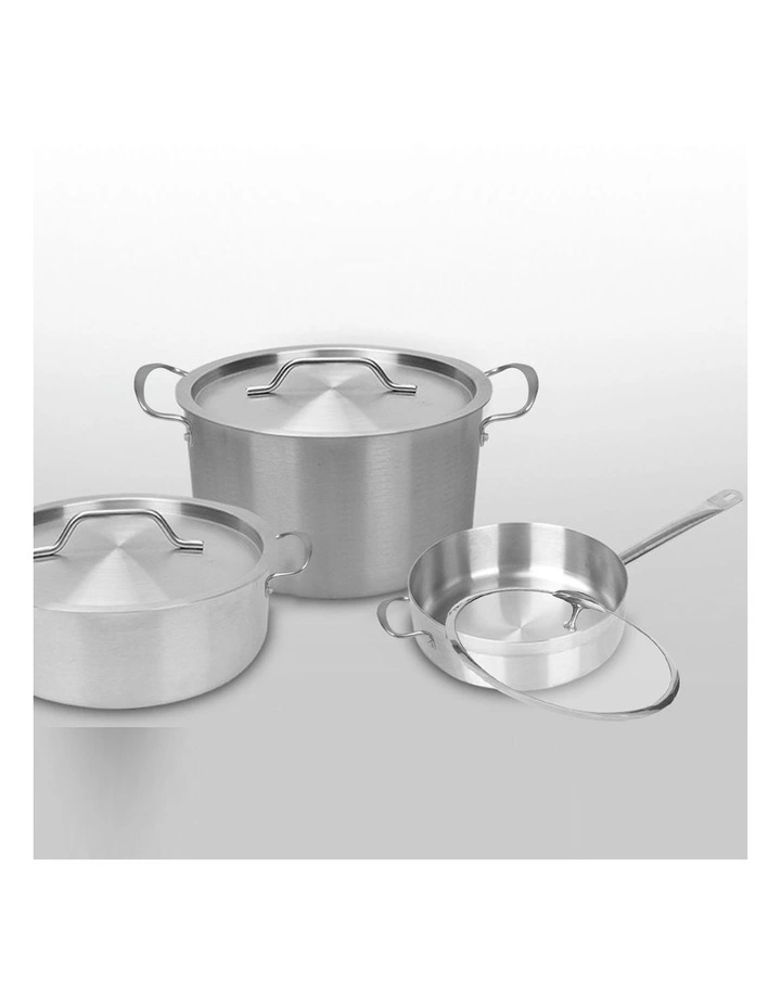 SOGA 32cm Stainless Steel Induction Saucepan with Lid image 7