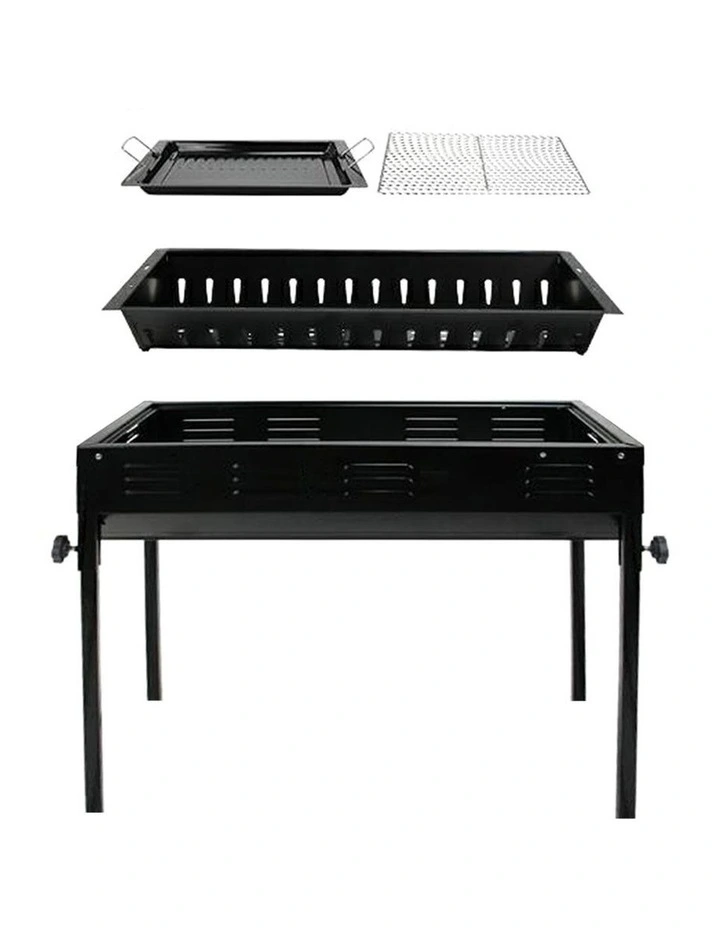 SOGA 66cm Portable Folding Box-Type Charcoal BBQ Grill image 2