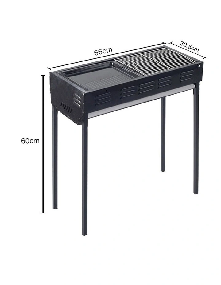 SOGA 66cm Portable Folding Box-Type Charcoal BBQ Grill image 7