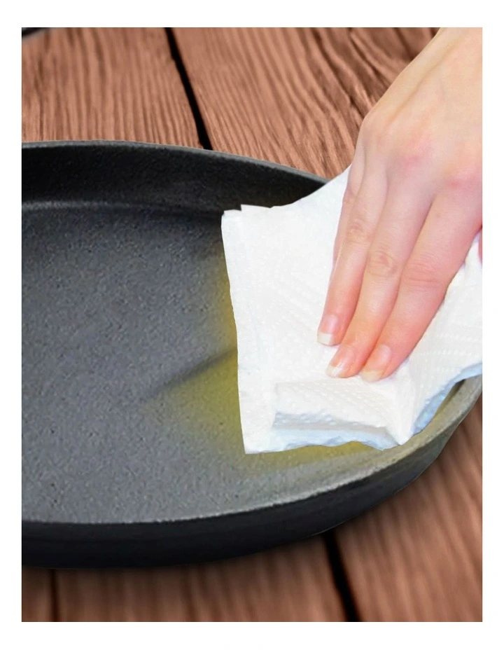 SOGA 2X 26cm Cast Iron Griddle Frying Pan image 6