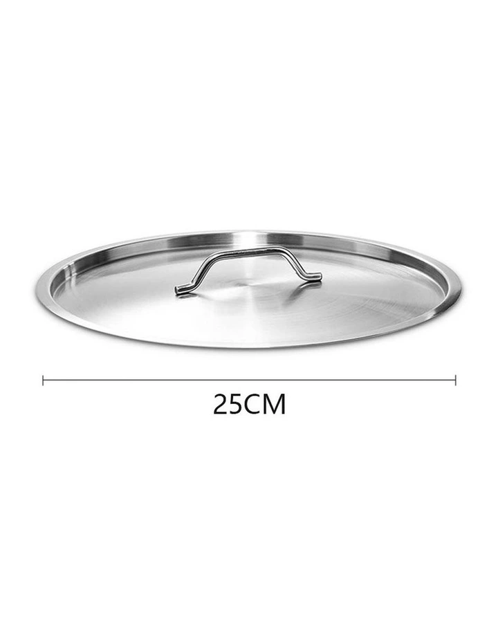 SOGA Stainless Steel Stock Pot 25cm Lid Only image 5