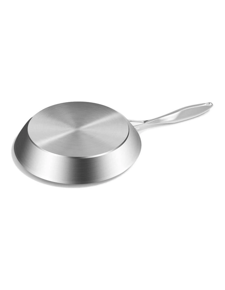 SOGA 4X Stainless Steel Fry Pan Frying Pan Induction FryPan Non Stick Interior Skillet image 5