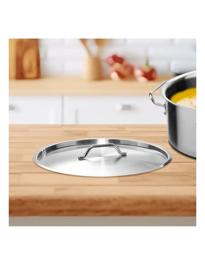 SOGA Stainless Steel Stock Pot 60cm Lid Only image 7