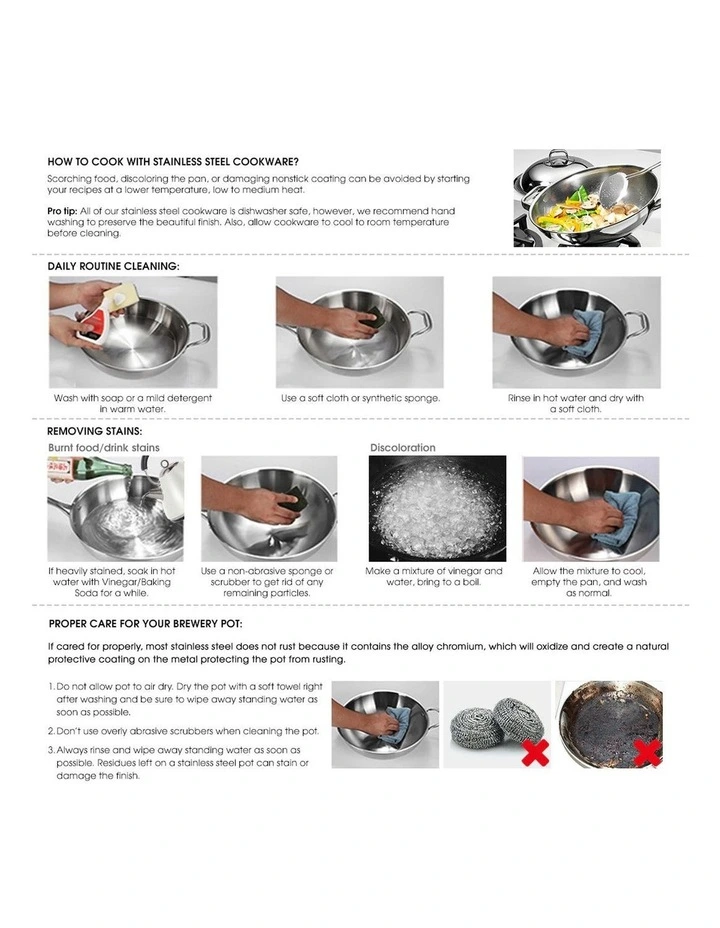 SOGA Stainless Steel 33L Stock Pot with Single Steamer Rack Insert image 7
