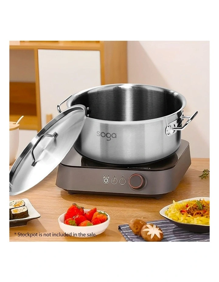 SOGA Stainless Steel Stock Pot 30cm Lid Only image 2