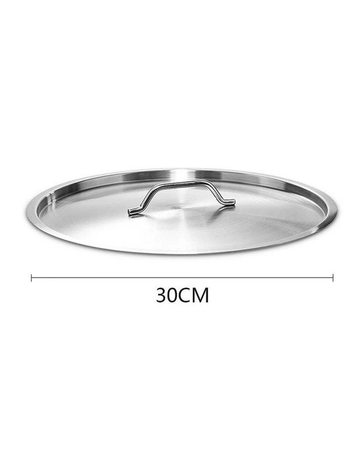 SOGA Stainless Steel Stock Pot 30cm Lid Only image 5