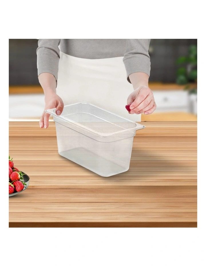 SOGA 150mm Clear Gastronorm GN Pan 1/3 Food Tray Storage image 5