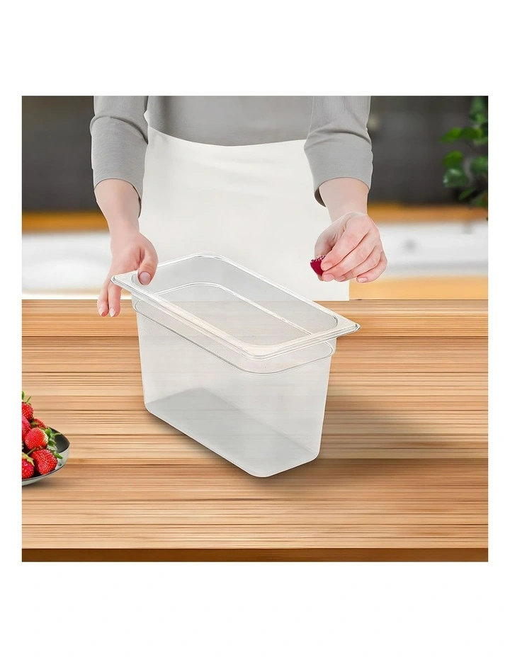 SOGA 200mm Clear Gastronorm GN Pan 1/3 Food Tray Storage image 5