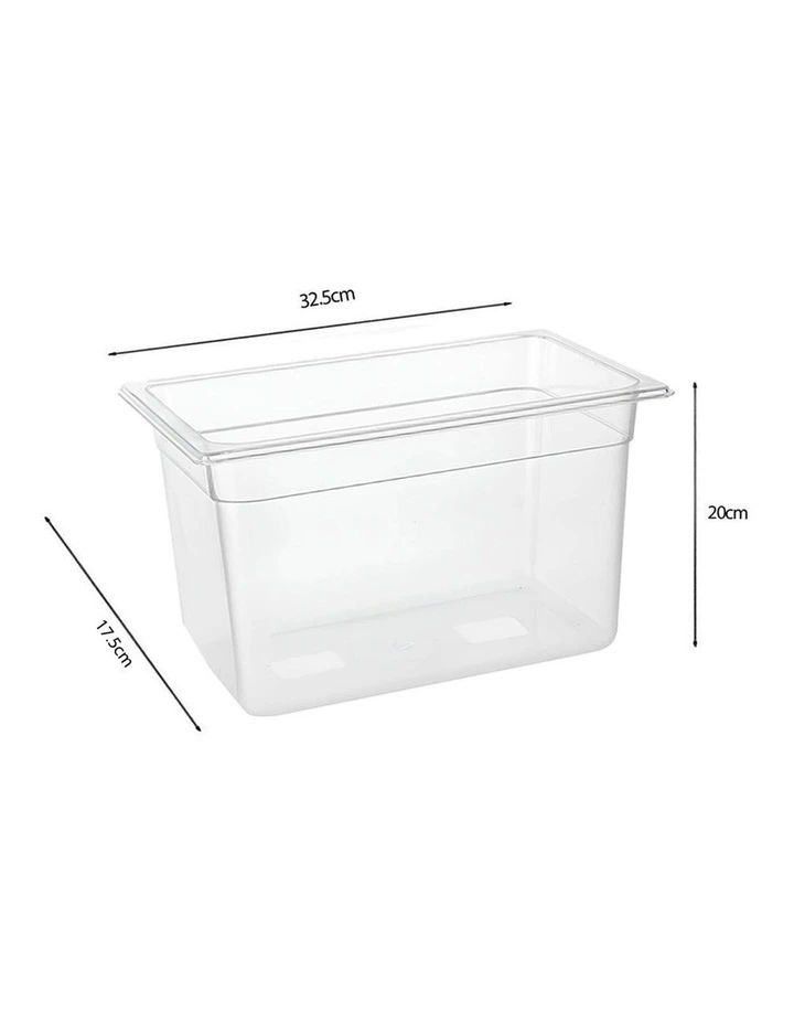 SOGA 200mm Clear Gastronorm GN Pan 1/3 Food Tray Storage image 7