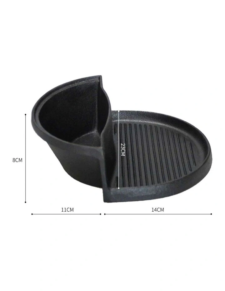 SOGA 2X 2-in-1 Cast Iron Griddle Pan and Hot Pot image 7