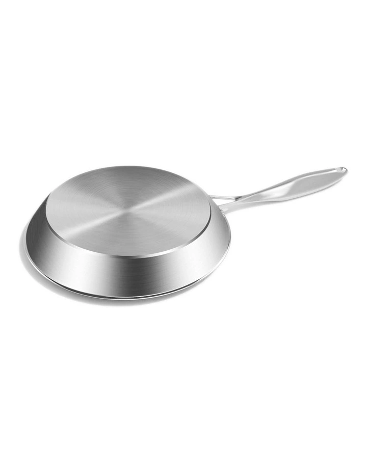 SOGA 3X Stainless Steel Fry Pan Induction Cooking Skillet Set image 4