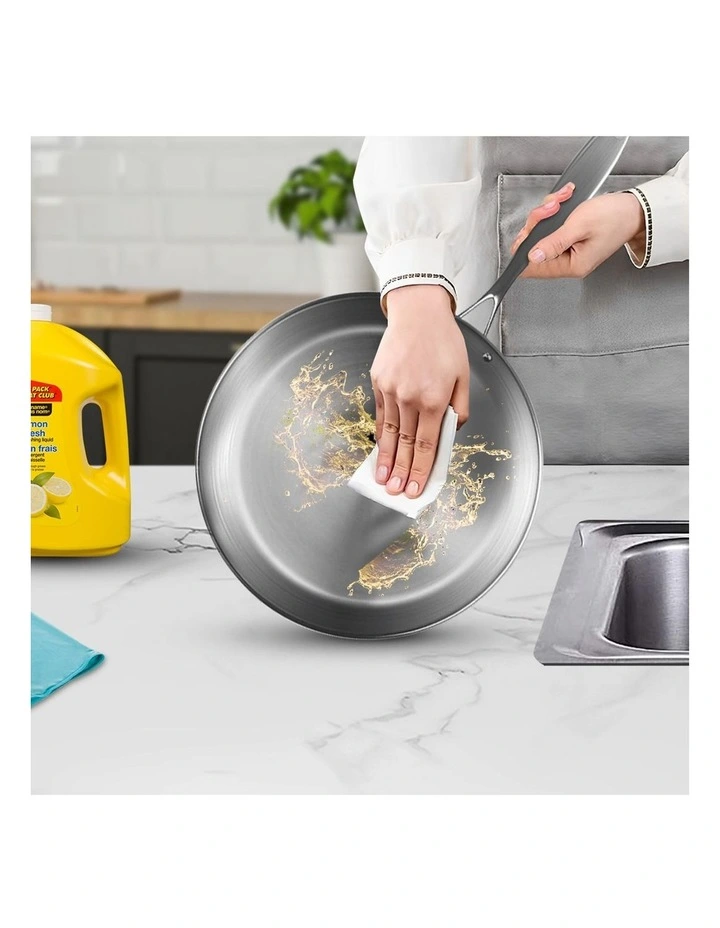 SOGA Stainless Steel Induction Fry Pan Set 24cm & 32cm image 6