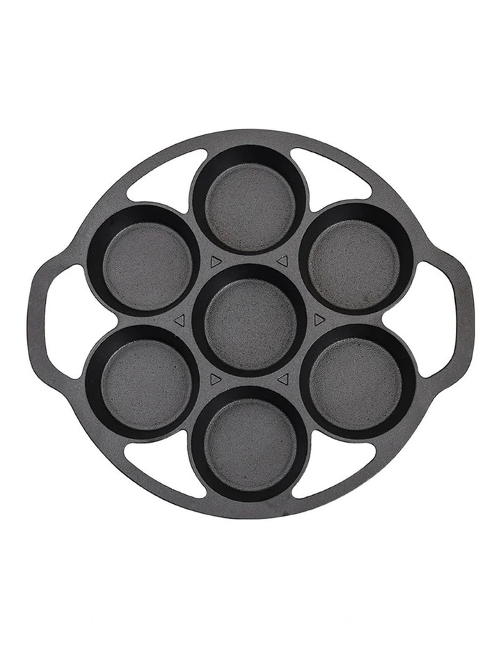 SOGA Cast Iron Takoyaki Fry Pan 32cm image 1