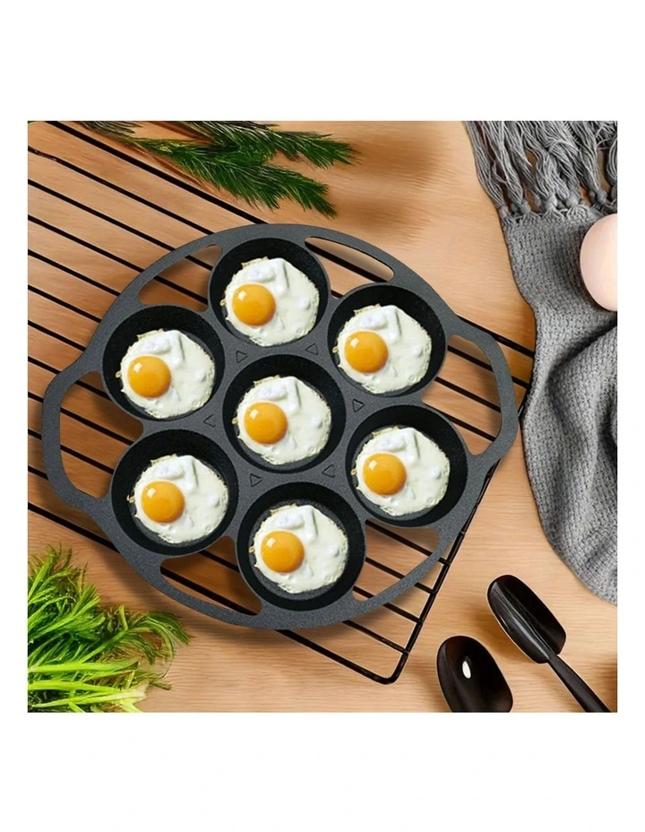 SOGA Cast Iron Takoyaki Fry Pan 32cm image 3