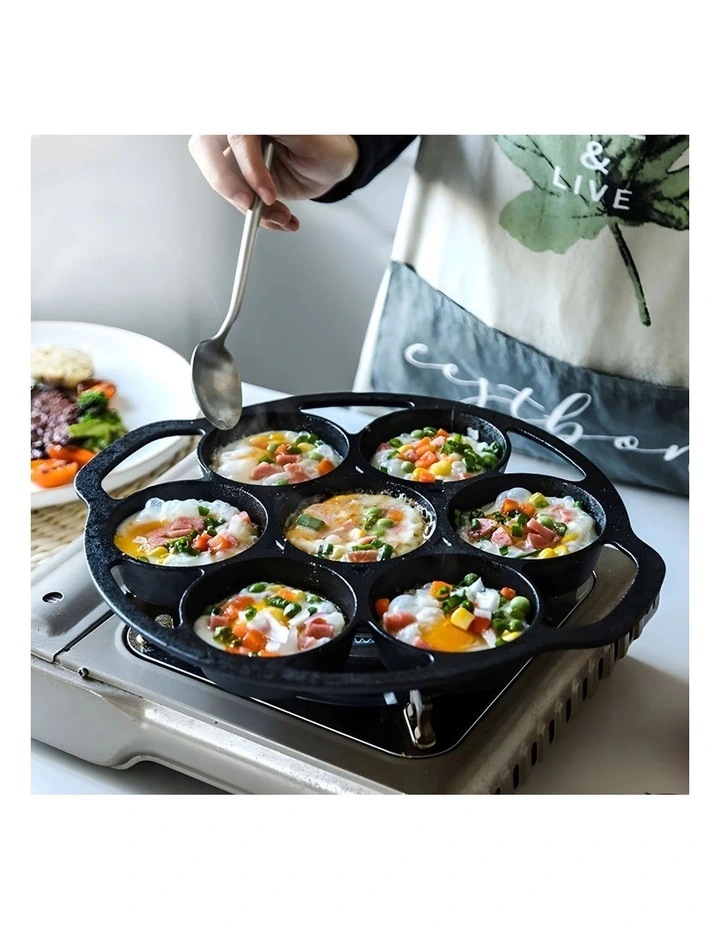 SOGA Cast Iron Takoyaki Fry Pan 32cm image 6