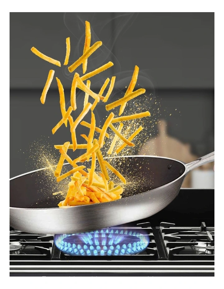 SOGA Stainless Steel Non-Stick Induction Fry Pan Set 20cm & 24cm image 5