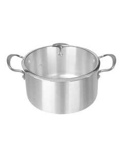 SOGA 32cm Tri-Ply Stainless Steel Induction Casserole Pot with Lid