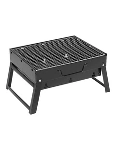 SOGA Portable Folding Box-Type Charcoal BBQ Grill