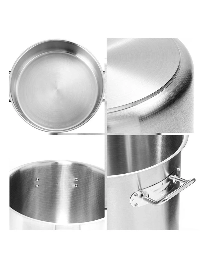SOGA 18/10 Stainless Steel 23L Stock Pot Without Lid image 3