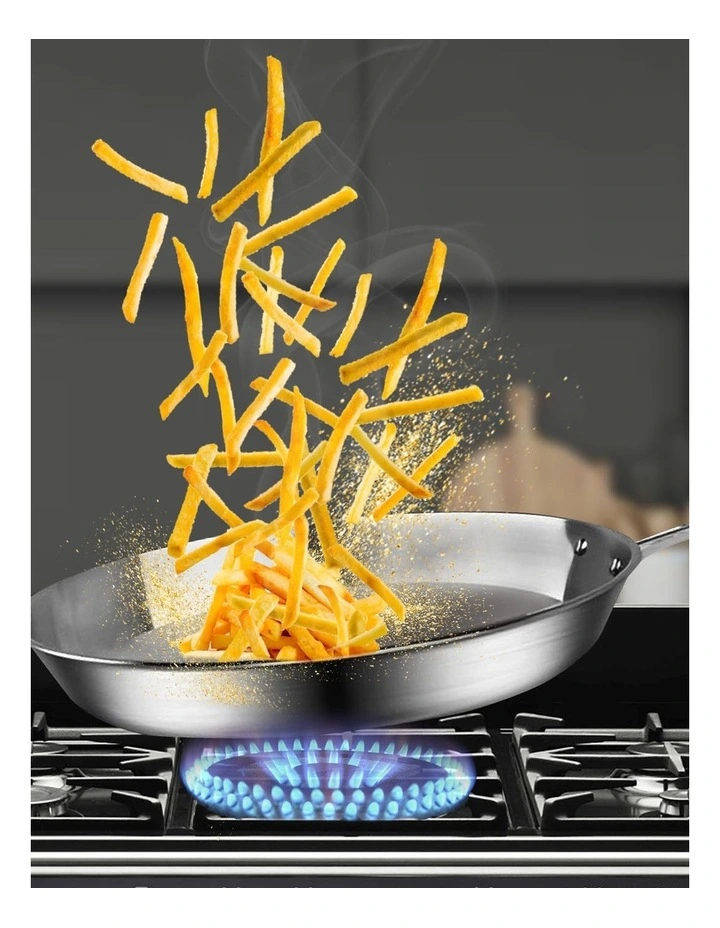 SOGA Stainless Steel Induction Fry Pan Set 24cm & 30cm image 3
