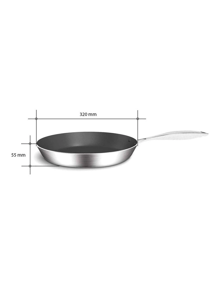 SOGA Stainless Steel Non-Stick Induction Fry Pan 32cm image 3