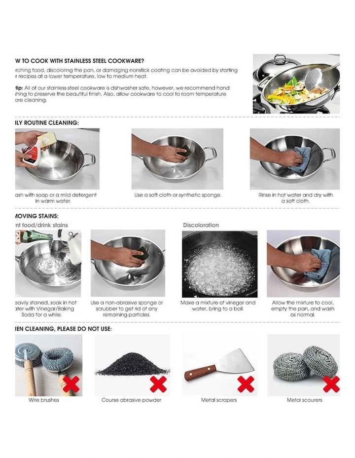 SOGA Stainless Steel Non-Stick Induction Fry Pan 32cm image 7