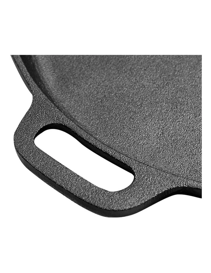 SOGA 2x Cast Iron 30cm Frying Pan Skillet Coating Steak Sizzle Platter image 3