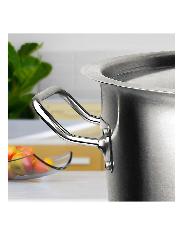 SOGA 18/10 Stainless Steel 12L Stock Pot Without Lid image 6