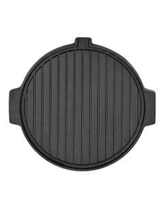 SOGA Round Cast Iron Korean BBQ Grill Plate 30cm