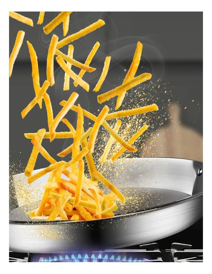 SOGA Stainless Steel Induction Fry Pan Set 22cm & 26cm image 3