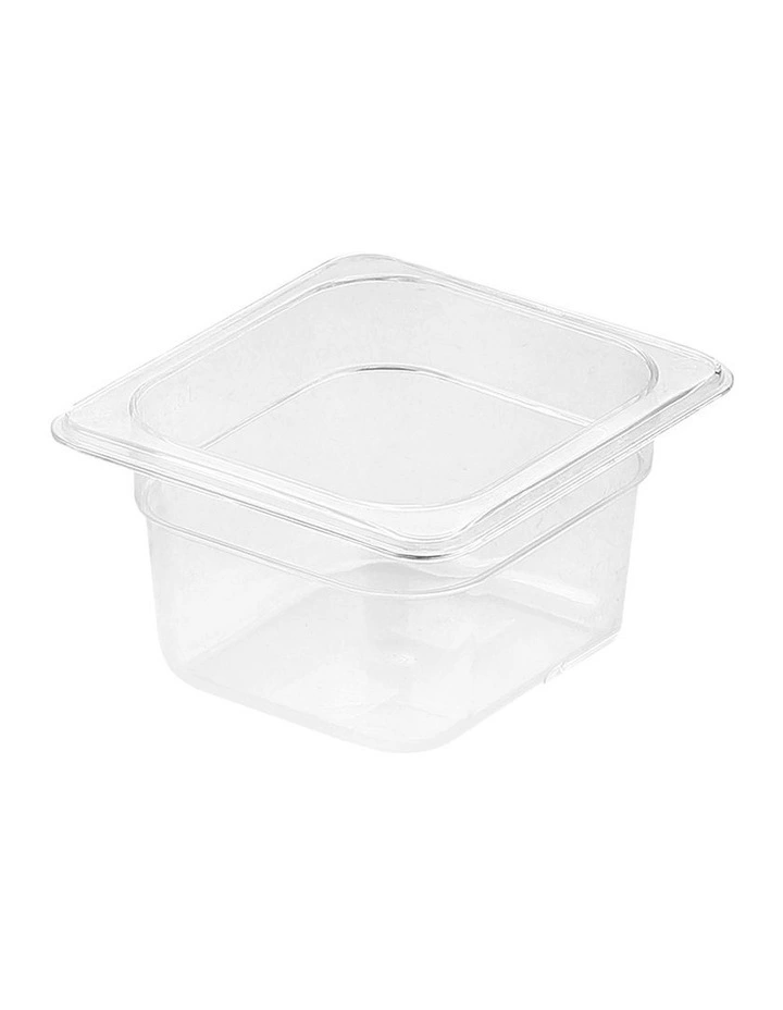SOGA 100mm Clear Gastronorm GN Pan 1/6 Food Tray Storage image 1