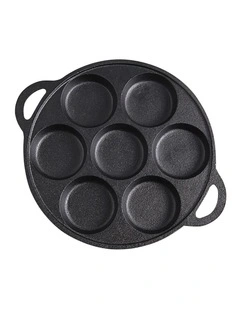 SOGA Cast Iron Takoyaki Fry Pan 31.5cm