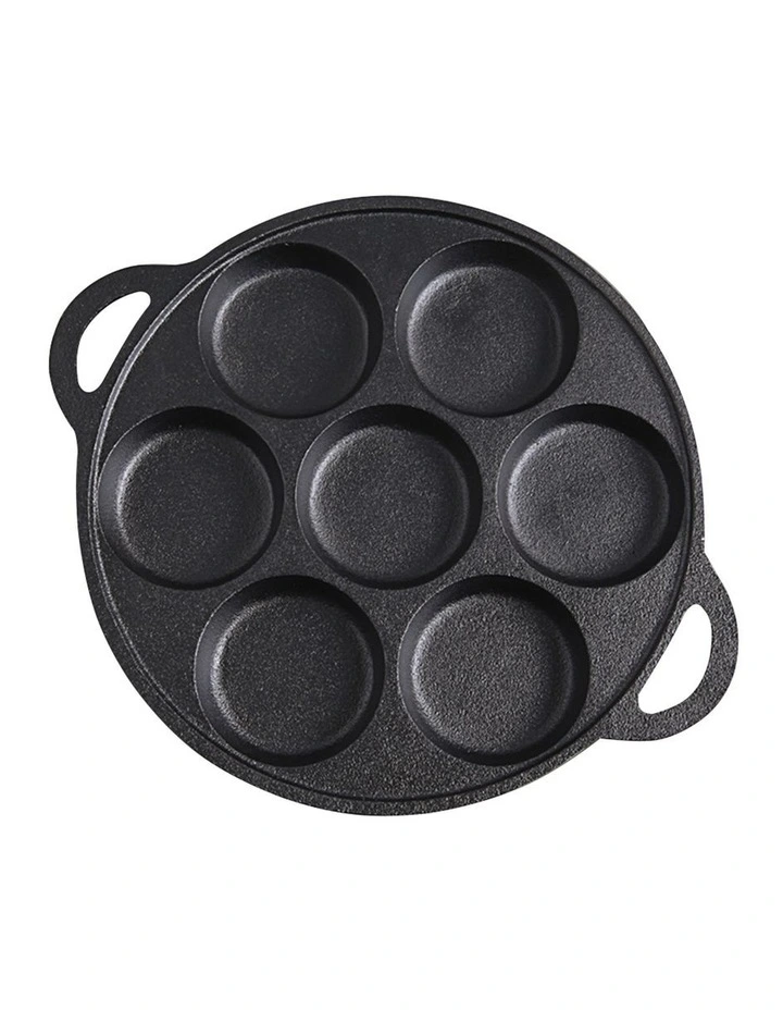 SOGA Cast Iron Takoyaki Fry Pan 31.5cm image 1