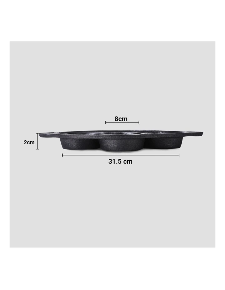 SOGA Cast Iron Takoyaki Fry Pan 31.5cm image 6
