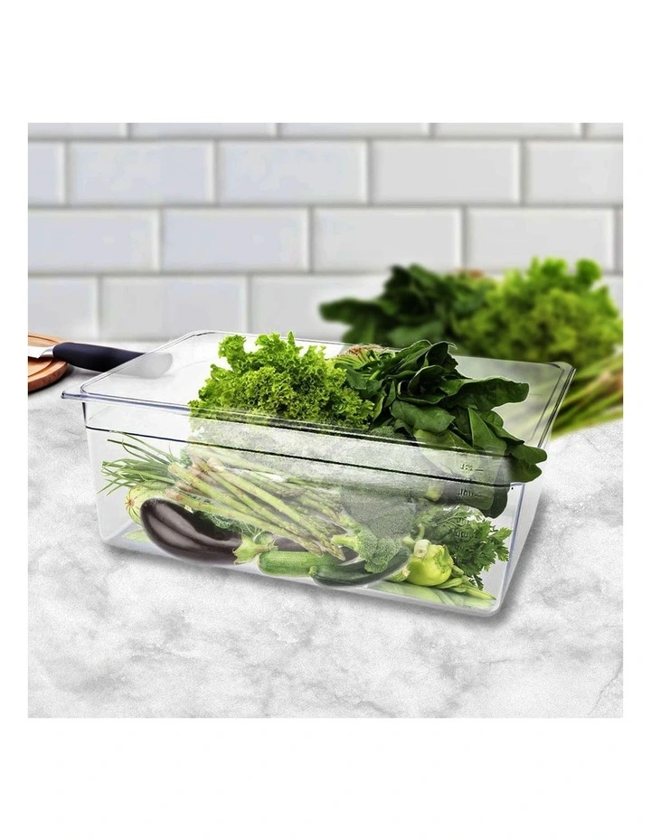 SOGA 200mm Clear Gastronorm GN Pan 1/1 Food Tray Storage image 5