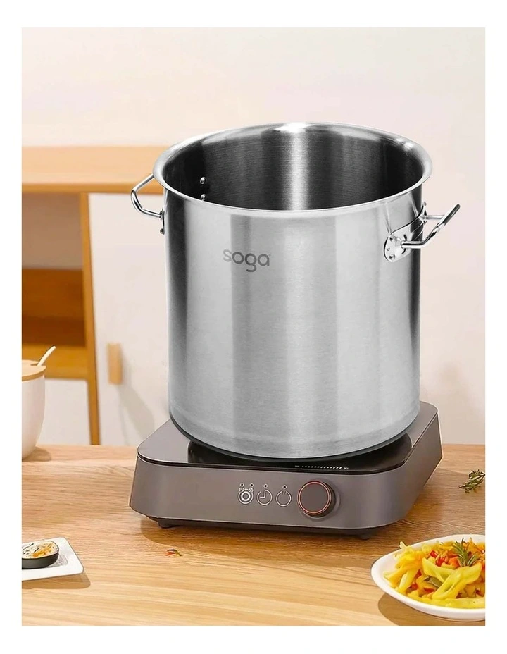 SOGA 18/10 Stainless Steel 17L Stock Pot Without Lid image 2