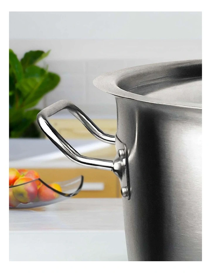 SOGA 18/10 Stainless Steel 17L Stock Pot Without Lid image 6