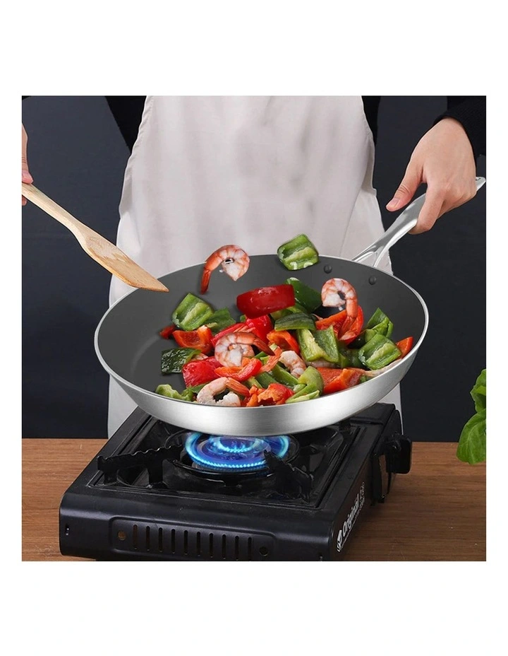 SOGA Stainless Steel Non-Stick Induction Fry Pan 30cm image 6