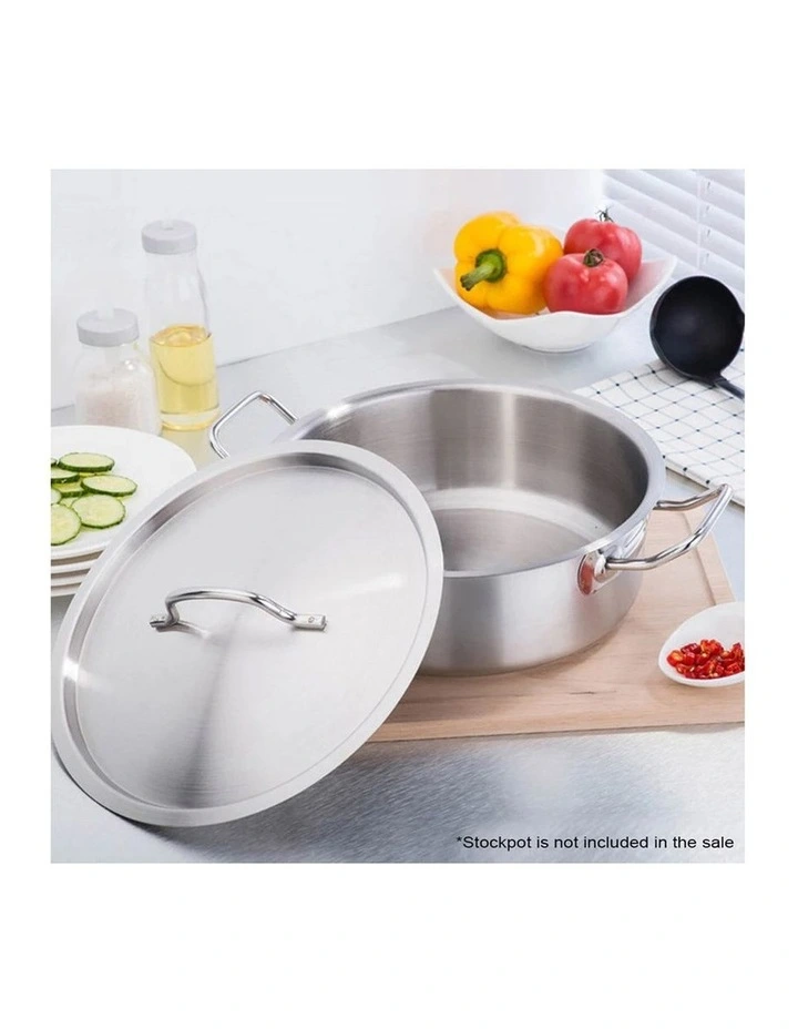 SOGA Stainless Steel Stock Pot 40cm Lid Only image 5