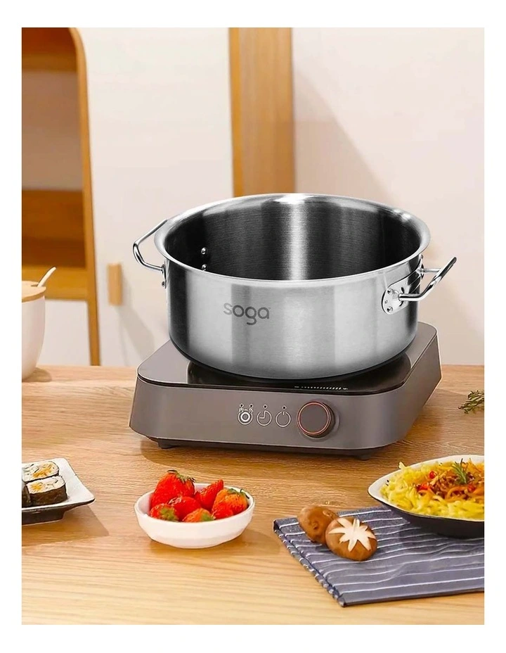 SOGA 18/10 Stainless Steel 113L Stock Pot Without Lid image 2