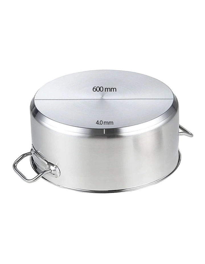 SOGA 18/10 Stainless Steel 113L Stock Pot Without Lid image 4