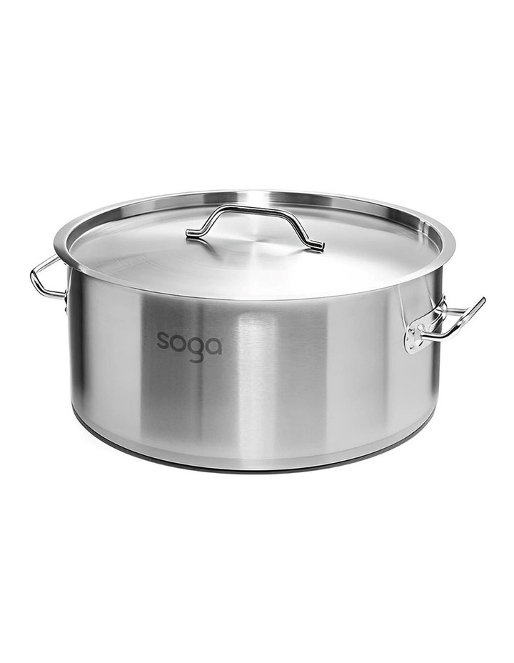SOGA 18/10 Stainless Steel 58L Stock Pot image 1