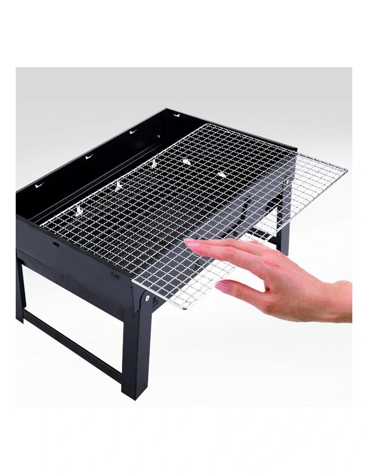 SOGA 2 Pack Portable Folding Box-Type Charcoal BBQ Grills image 4