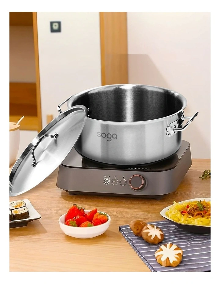 SOGA 18/10 Stainless Steel 9L Stock Pot image 2