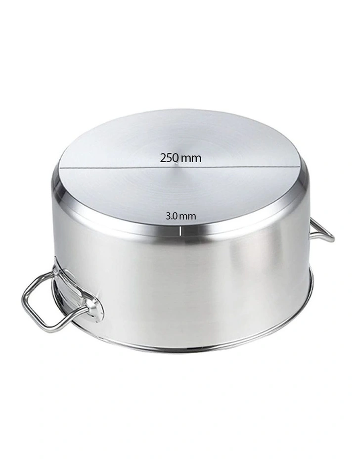 SOGA 18/10 Stainless Steel 9L Stock Pot image 4