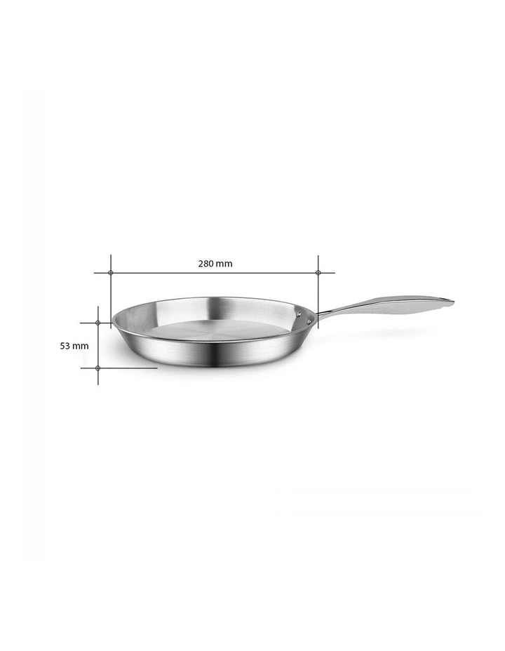 SOGA Stainless Steel Induction Fry Pan 28cm image 5