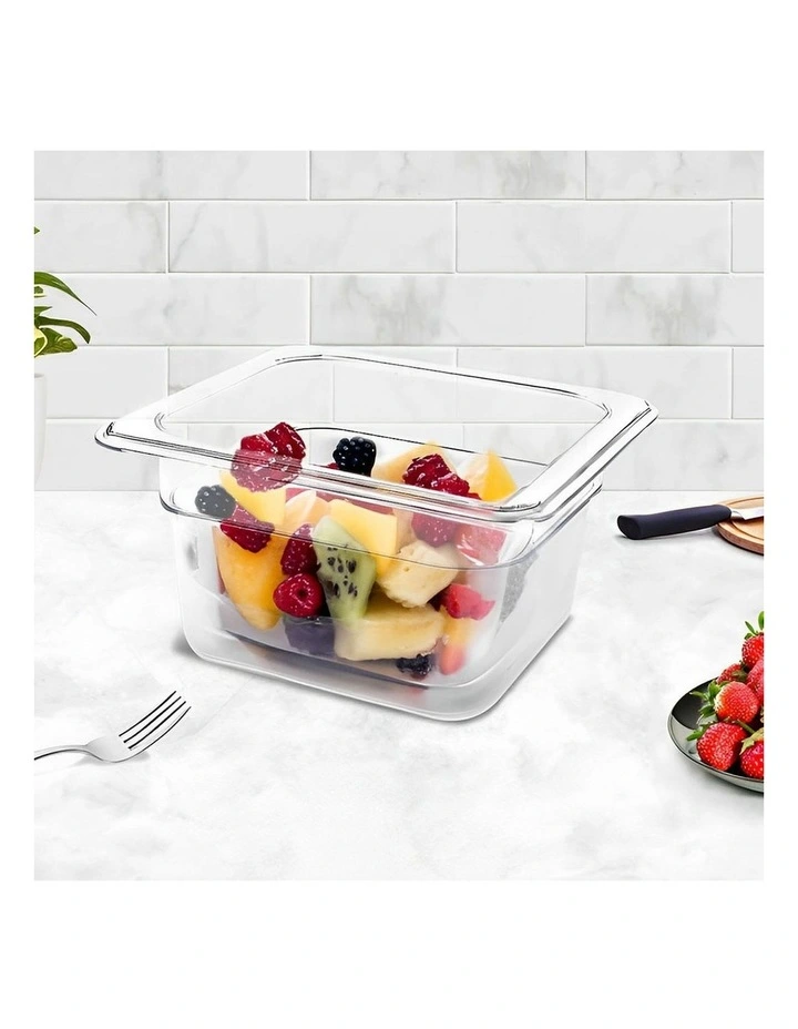 SOGA 150mm Clear Gastronorm GN Pan 1/6 Food Tray Storage image 3
