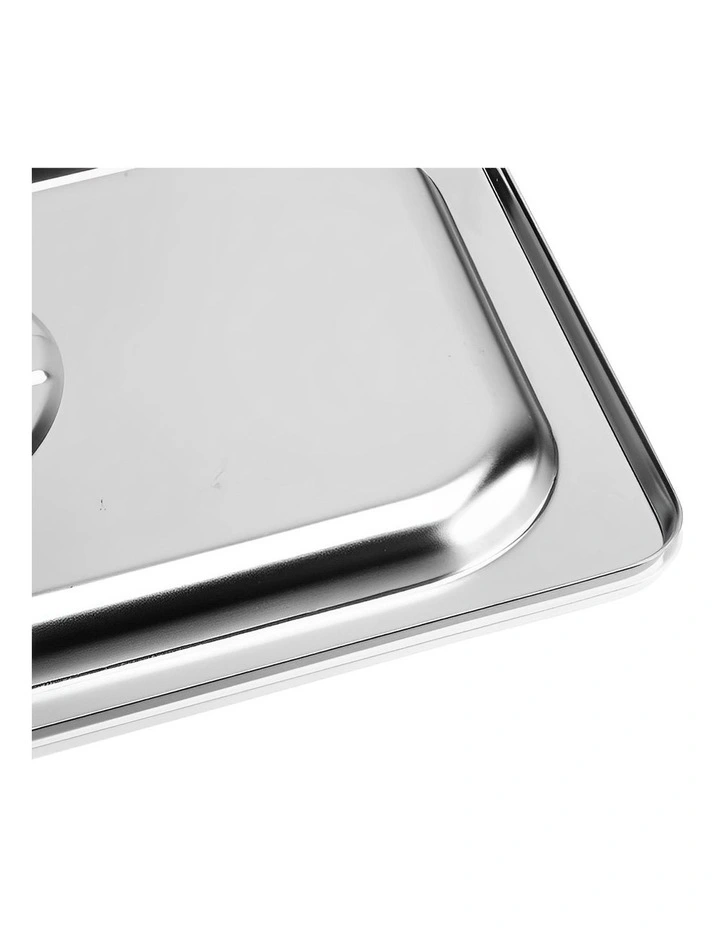 SOGA 2 Pack Stainless Steel Gastronorm Pan Lids 1/3 image 4